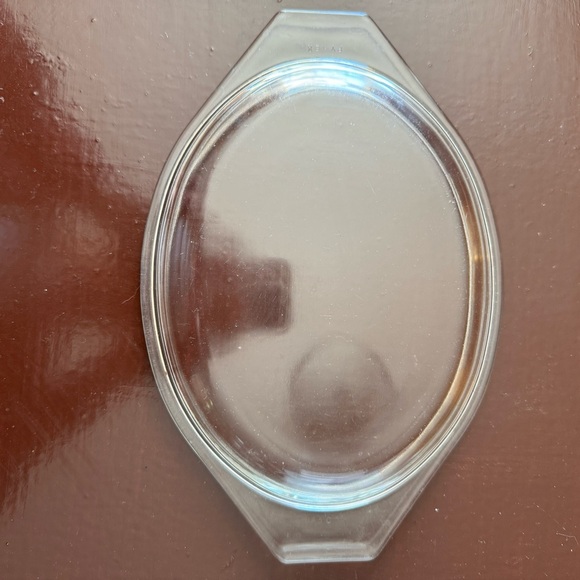 Vintage Pyrex Americana 043 Oval Casserole Dish 1-1/2Qt W/ Lid Brown - Picture 7 of 8